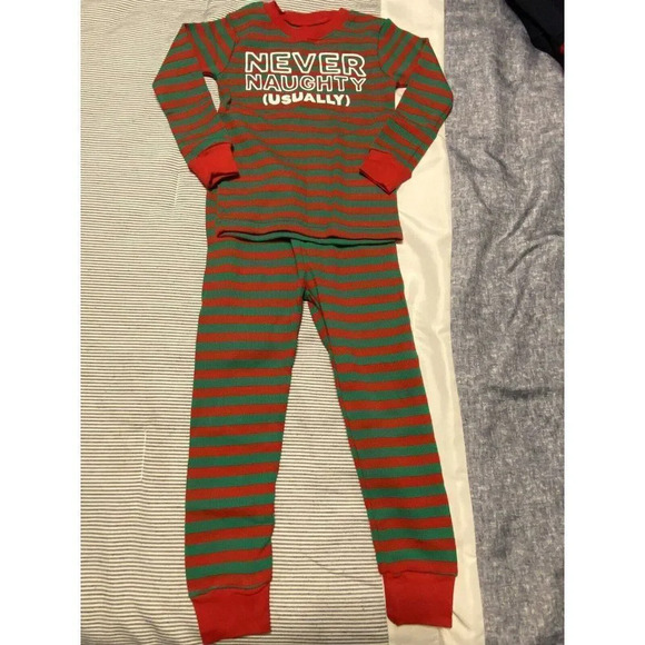 NEVER NAUGHTY “USUALLY" CARTERS 3T 2 PIECE PAJAMA SET - NWOT - Picture 1 of 5